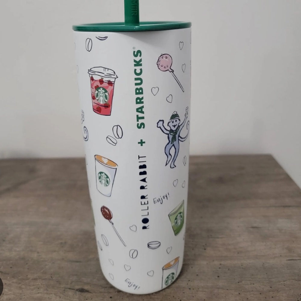 Roller Rabbit X Starbucks Tumbler Christmas 2025